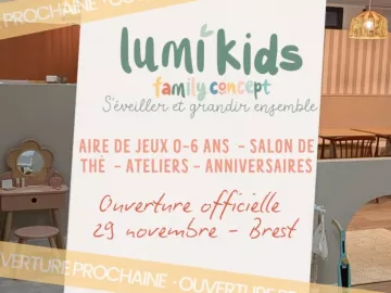 Il y a quelques mois, Lumi’Kids n’était qu’une idée, des plans, un rêve…
Aujourd’hui, c’est une vraie bulle joyeuse prête à accueillir vos enfants 💛

🪩 Nous...