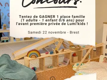 JEU CONCOURS – AVANT-PREMIÈRE LUMI’KIDS 🎉

Ce samedi, Lumi’Kids ouvre ses portes à quelques familles pour une avant-première privée afin de réaliser des...
