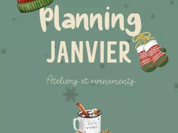 ✨ PLANNING DE JANVIER CHEZ LUMI’KIDS ✨

⚠️Planning MIS A JOUR le 12/01 voir en story 
Certains ateliers sont déplacés en février en raison d'un nombre...